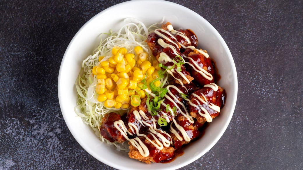 Korean Chicken Popper Rice Bowl