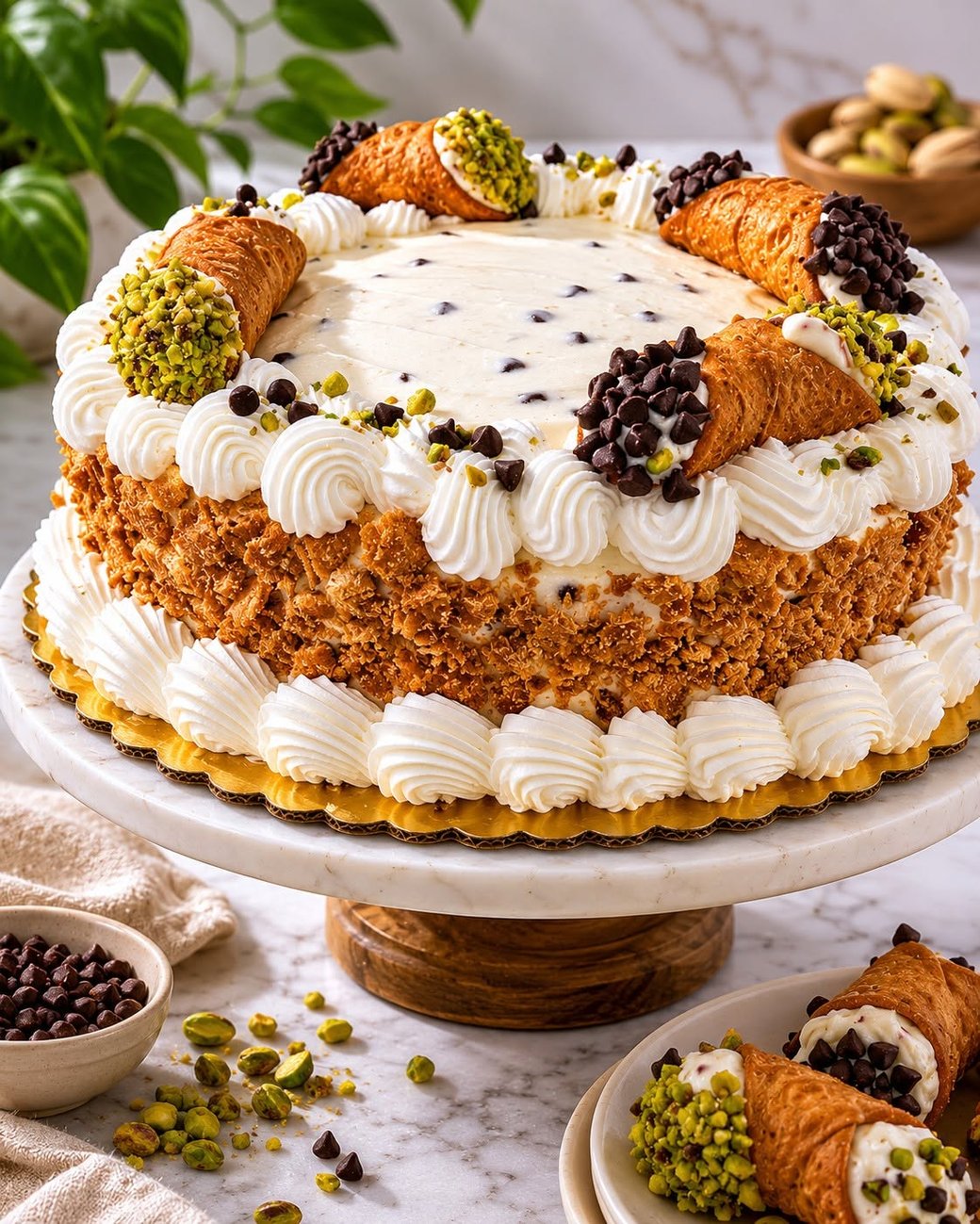 Cannoli Cake Whole Serves 8-12