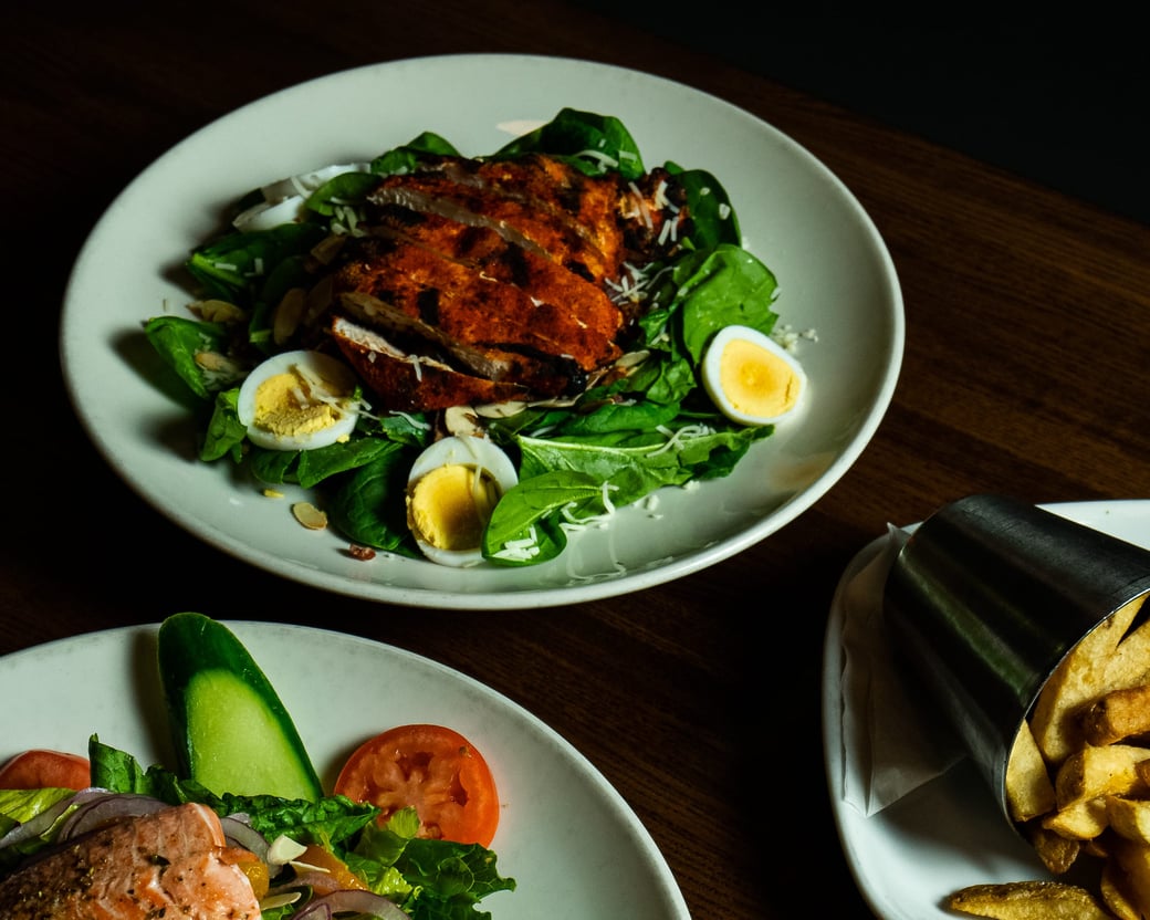 Cajun Chicken Spinach Salad