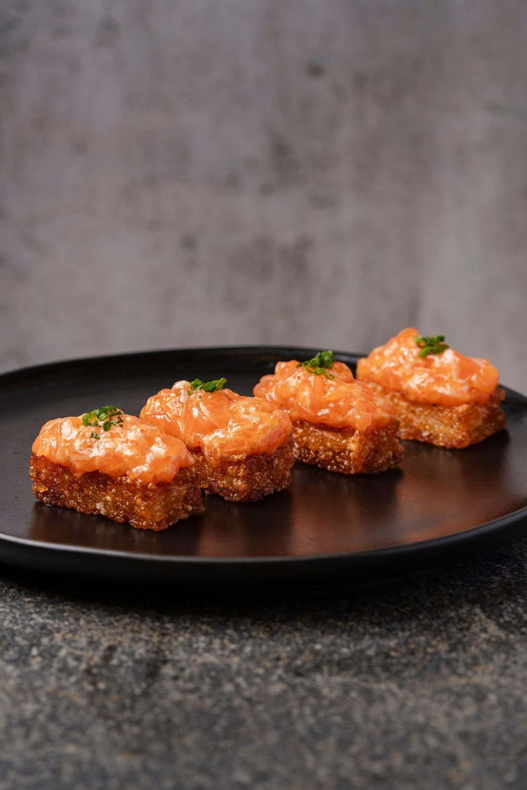 Spicy Salmon Crispy Rice (GF)