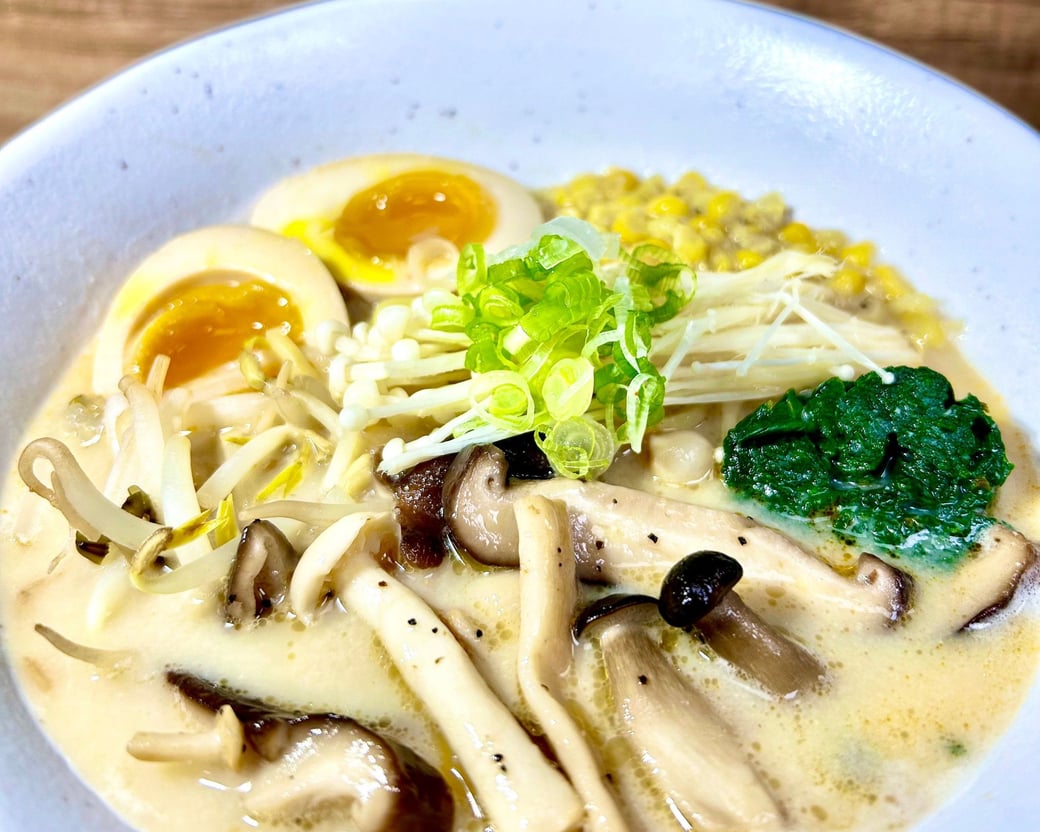 Vegetarian Wild Mushroom & Corn Ramen