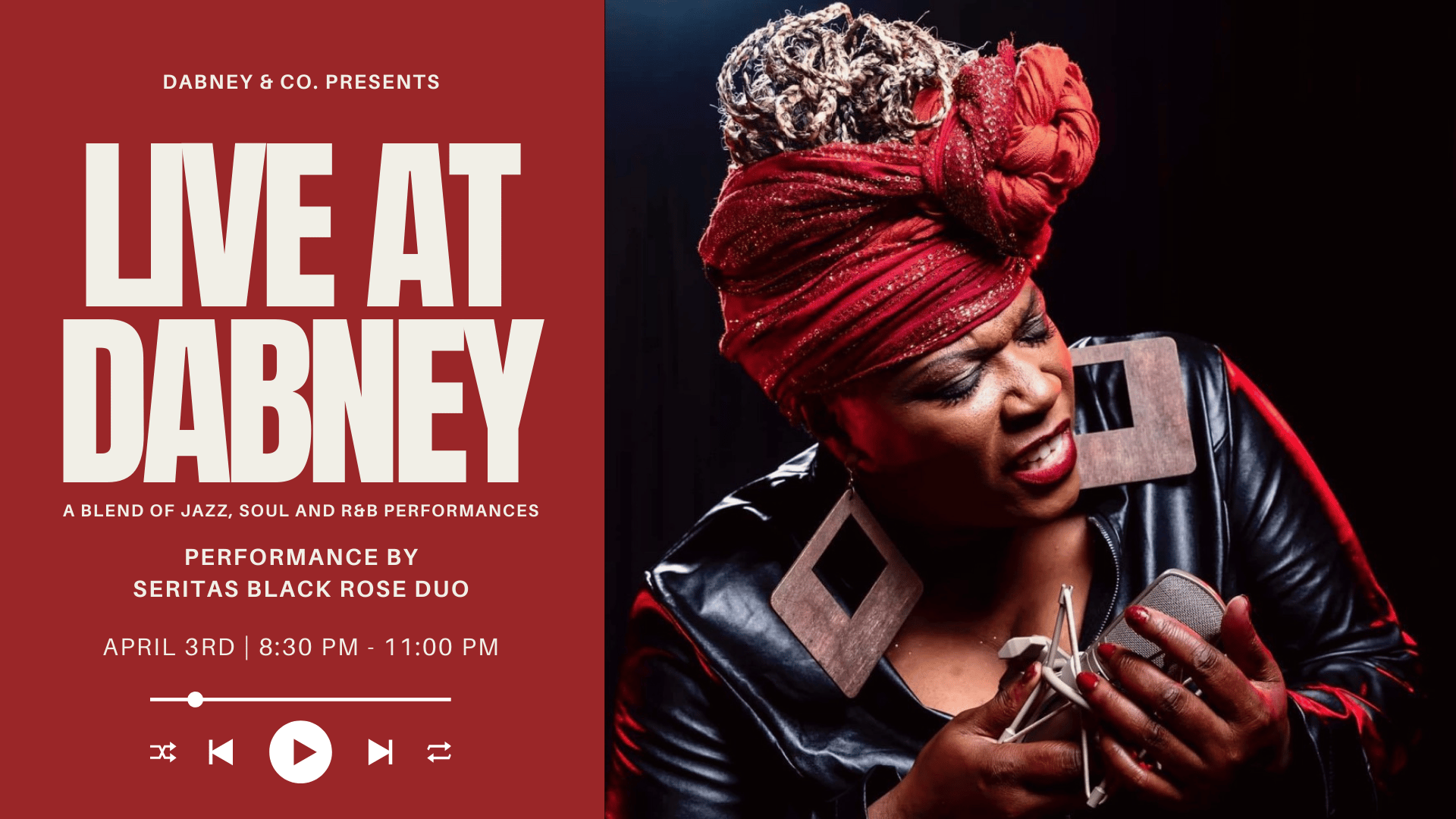 LIVE at Dabney with Serita's Black Rose Duo