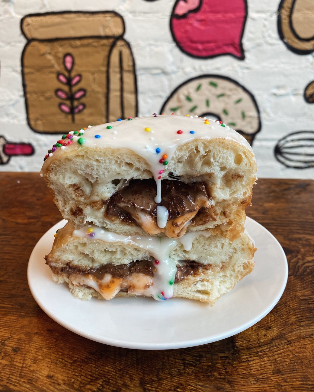 Cadbury Creme Egg Stuffed Donut
