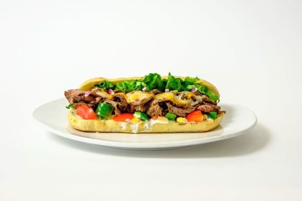 steak fajita sando