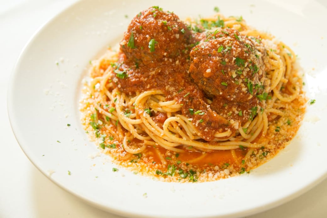Spaghetti with Meatballs or Italian Sausage