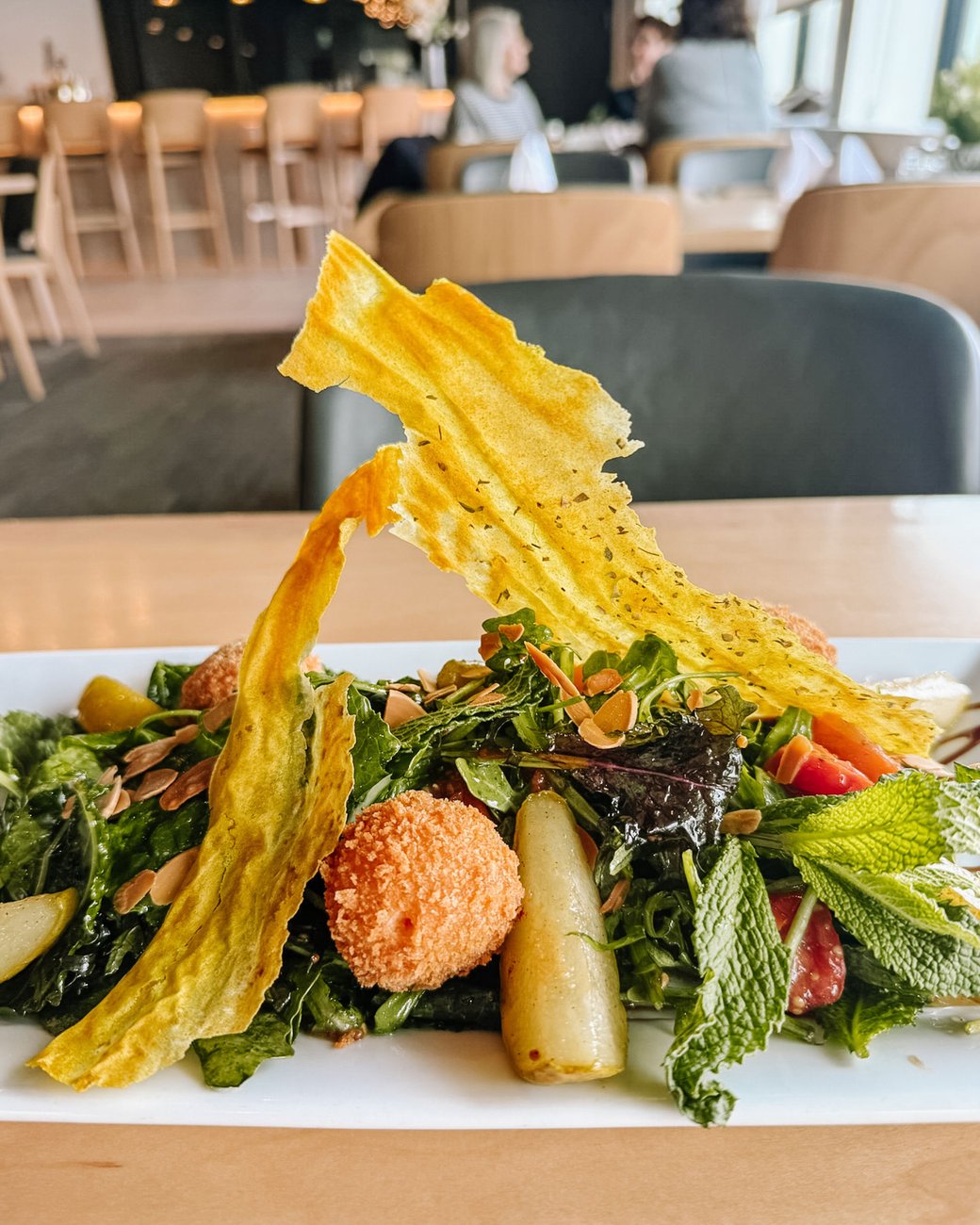 Pear + Goat Cheese Salad