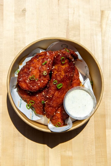 Chicken Tenders with Spicy Mayo dip