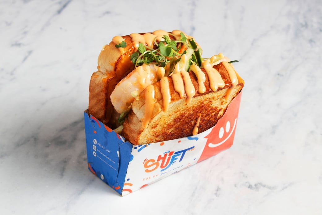 Shrimply The Best (Garlic Shrimp Sandwich)