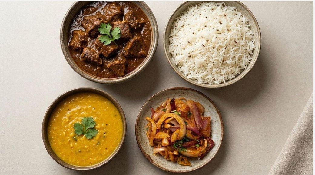 Desi Mutton Thali