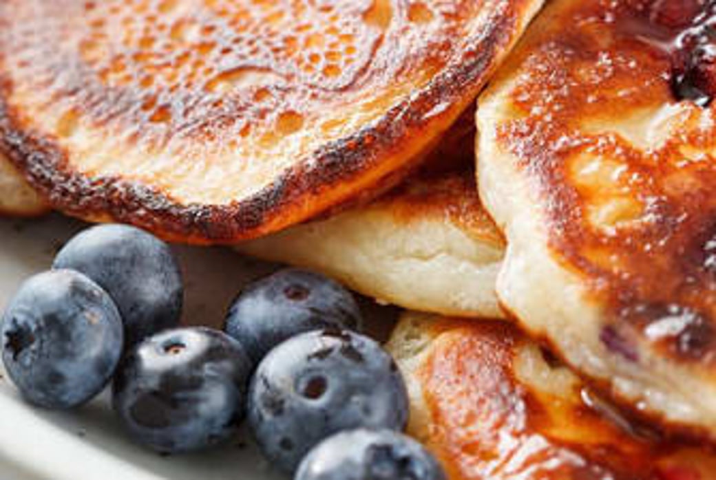 Blueberry Granola Pancakes