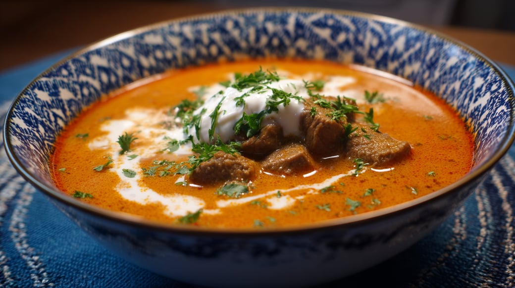 Hearty Hungarian Mushroom soup