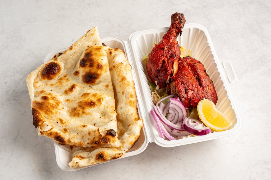 Quarter Tandoori Chicken with Naan