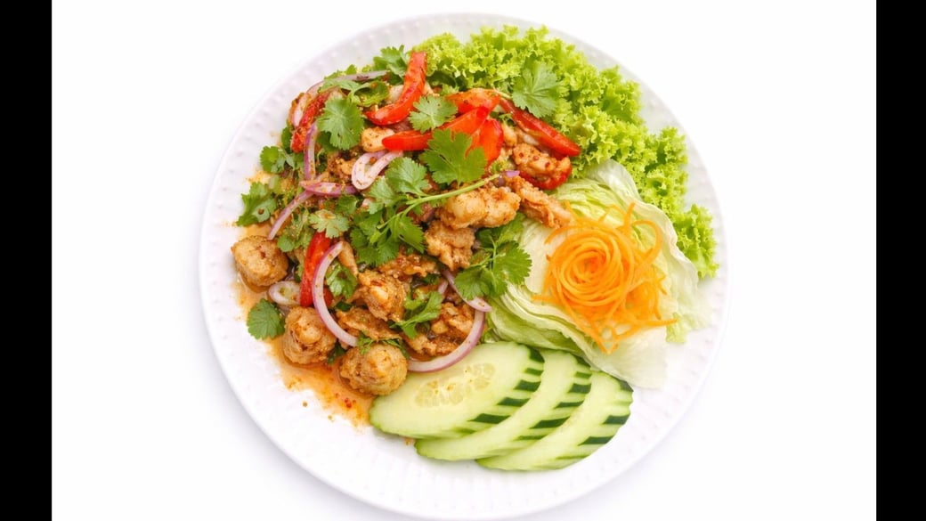 Fried Chicken Larb