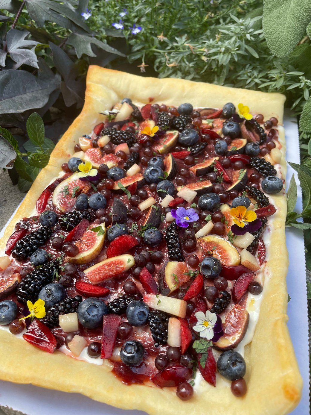 Seasonal Fruit and cheese