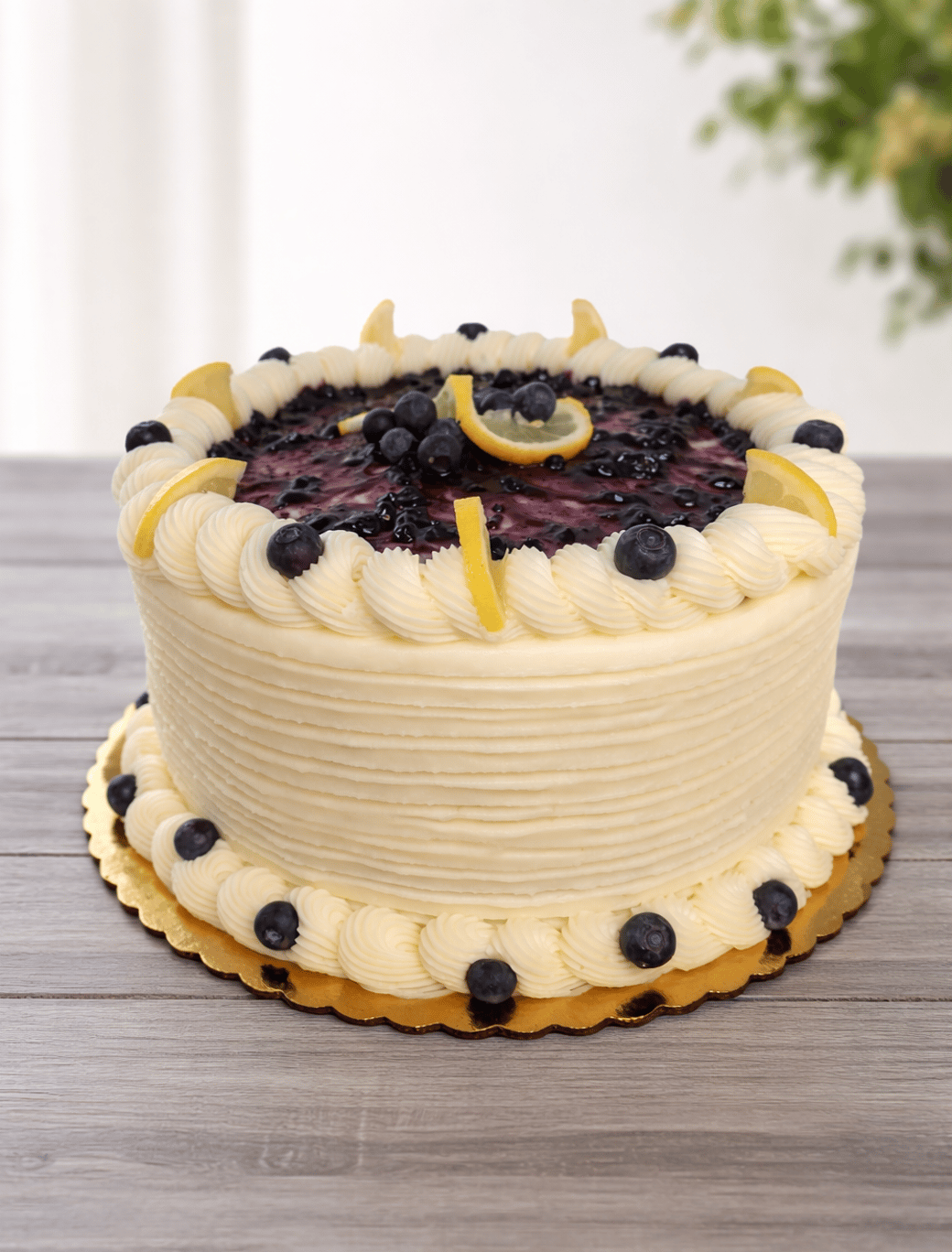 Lemon Blueberry Cake Whole Serves 8-12