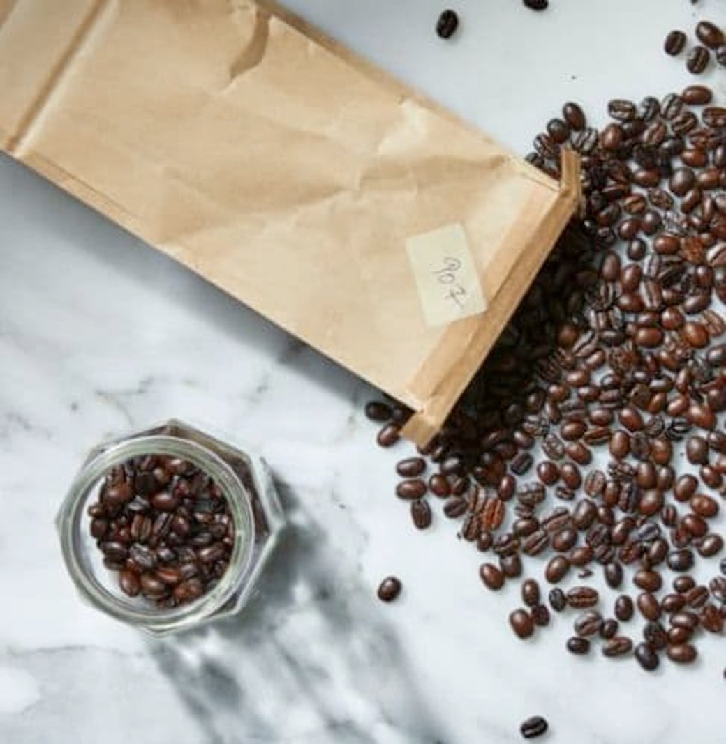 Freshly Ground Coffee Beans