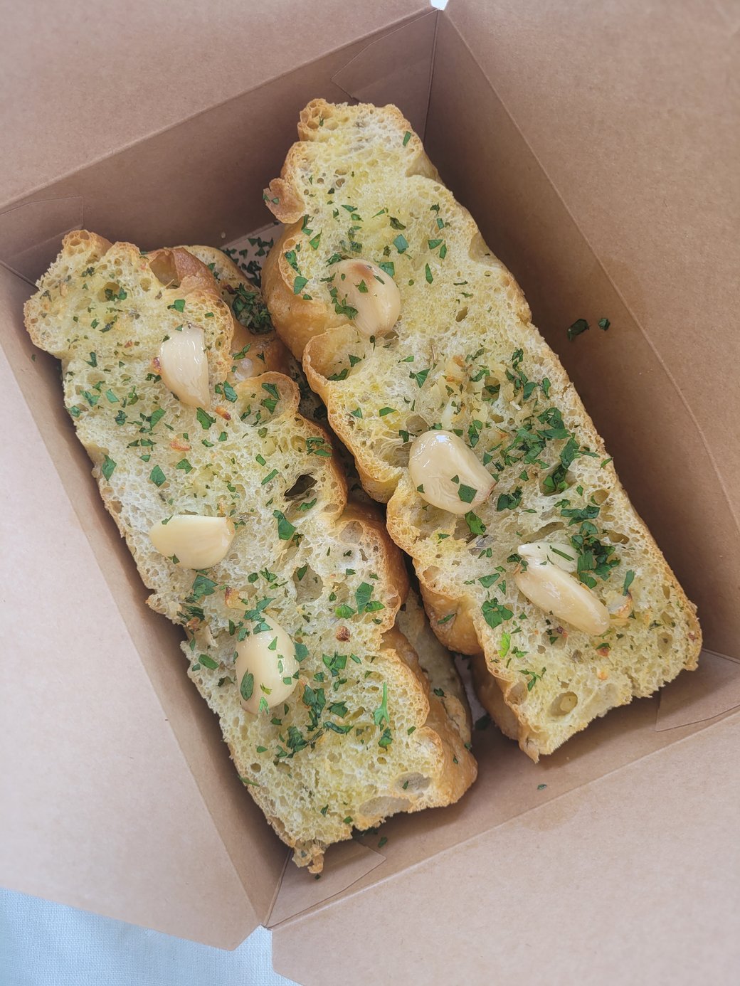 Grilled Focaccia with Garlic Butter