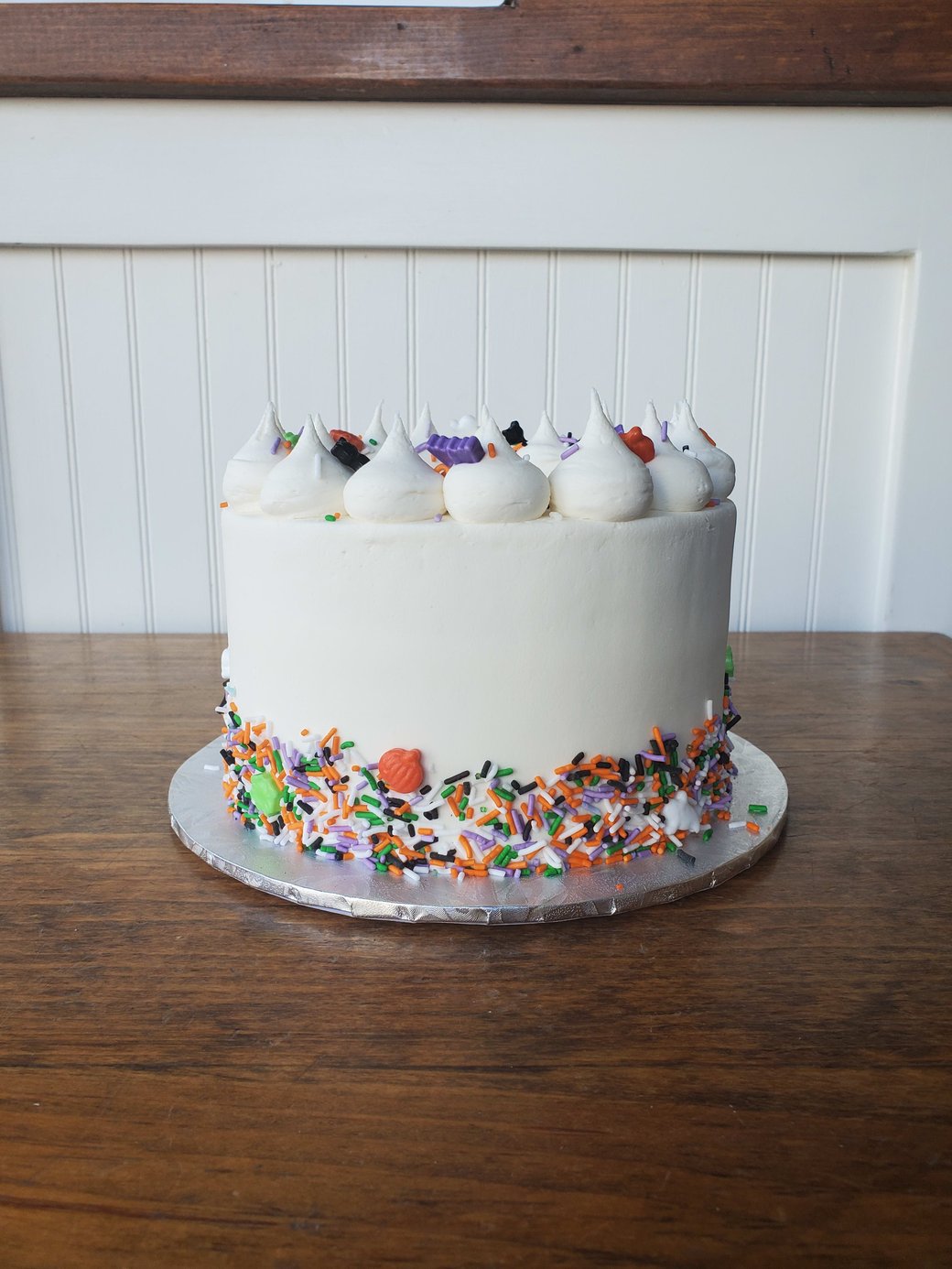 Happy Halloween sprinkle cake
