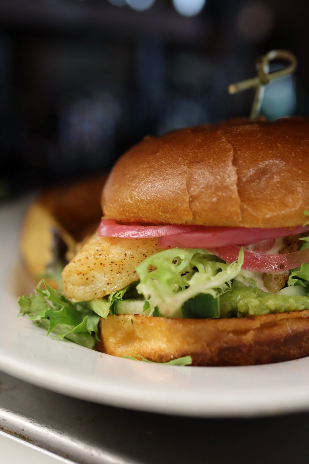 Gracie's Ancho Halibut Burger