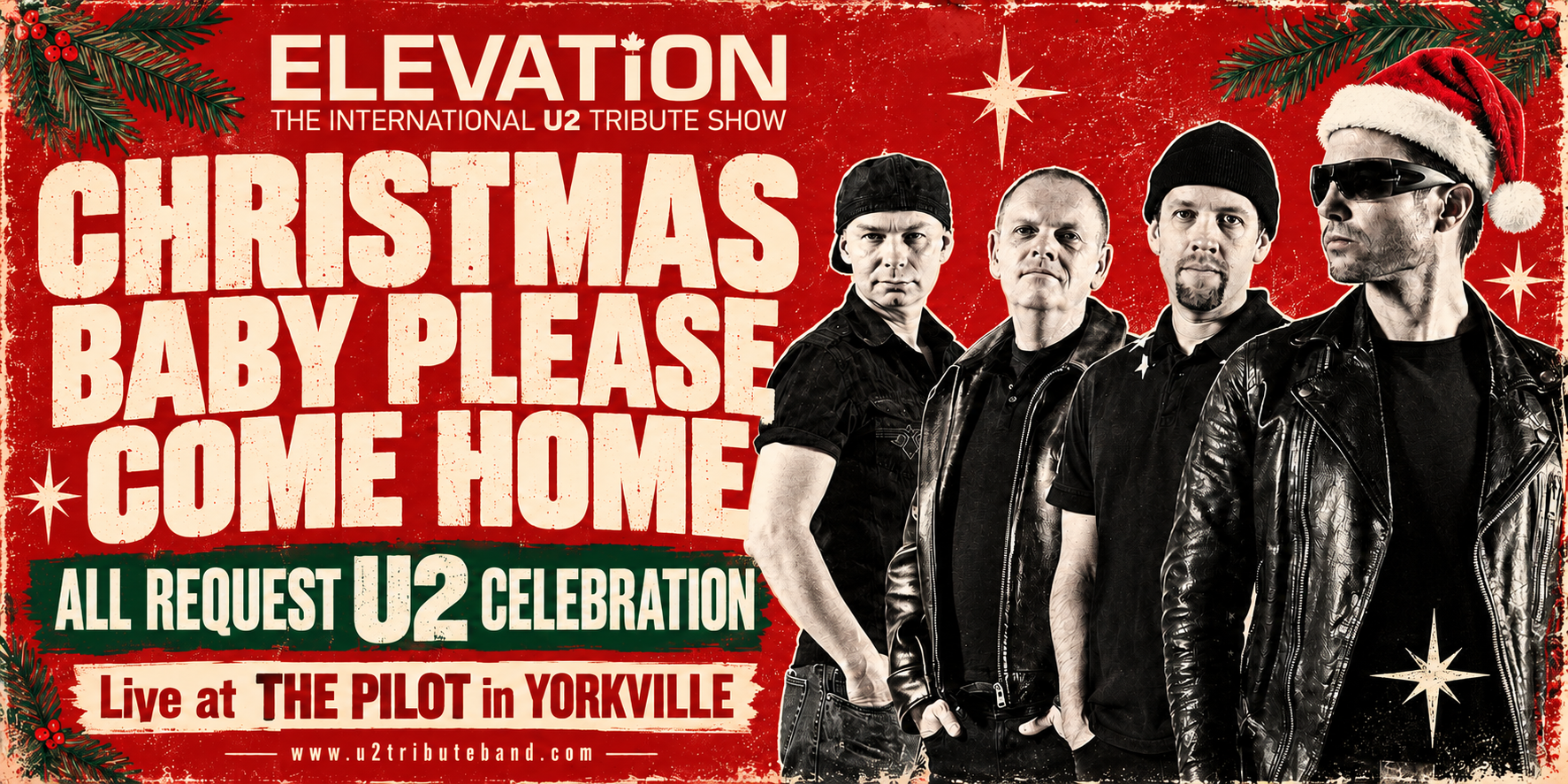 Live Music U2 CHRISTMAS BABY PLEASE COME HOME ALL REQUEST SHOW