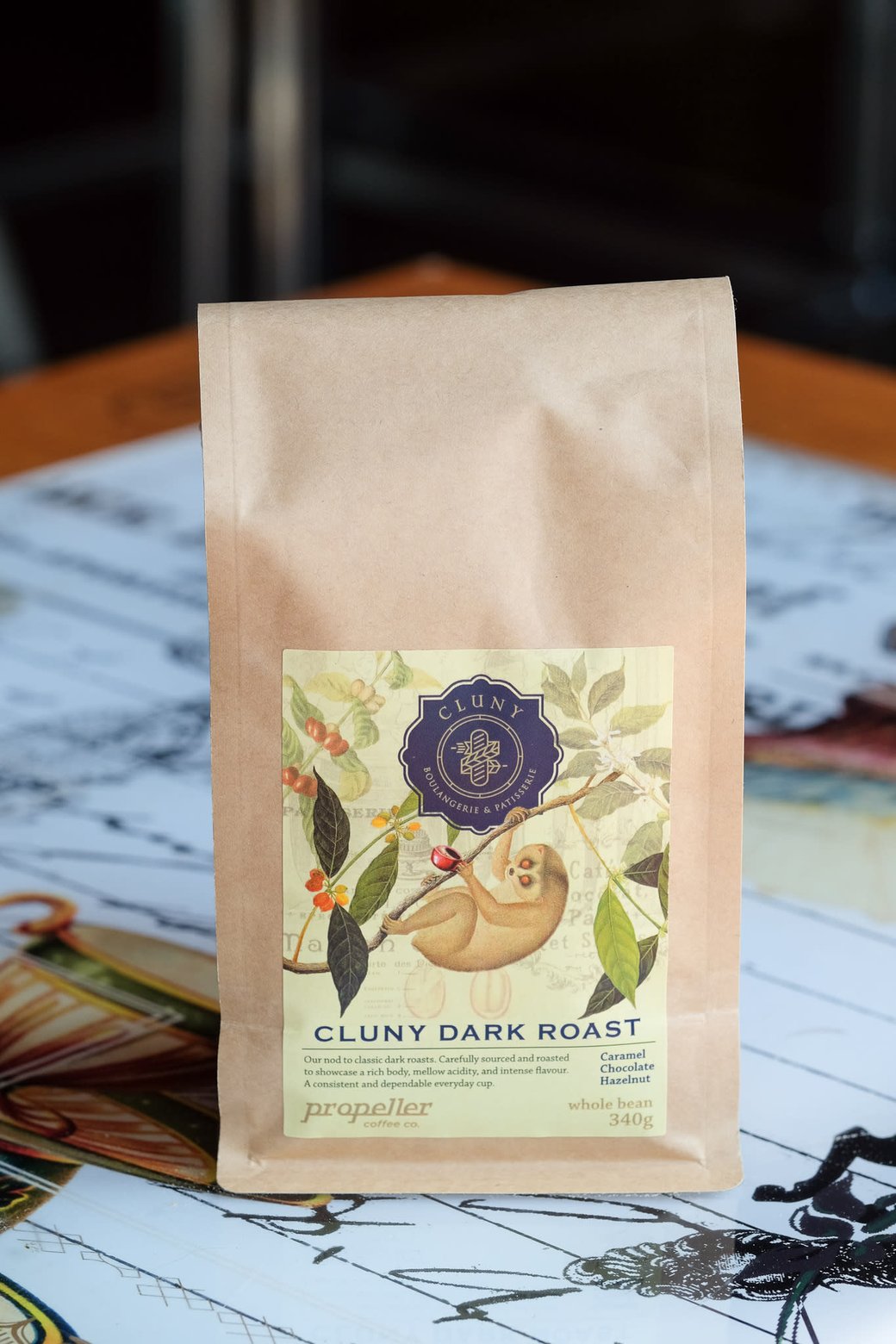 DARK ROAST CLUNY COFFEE BEANS