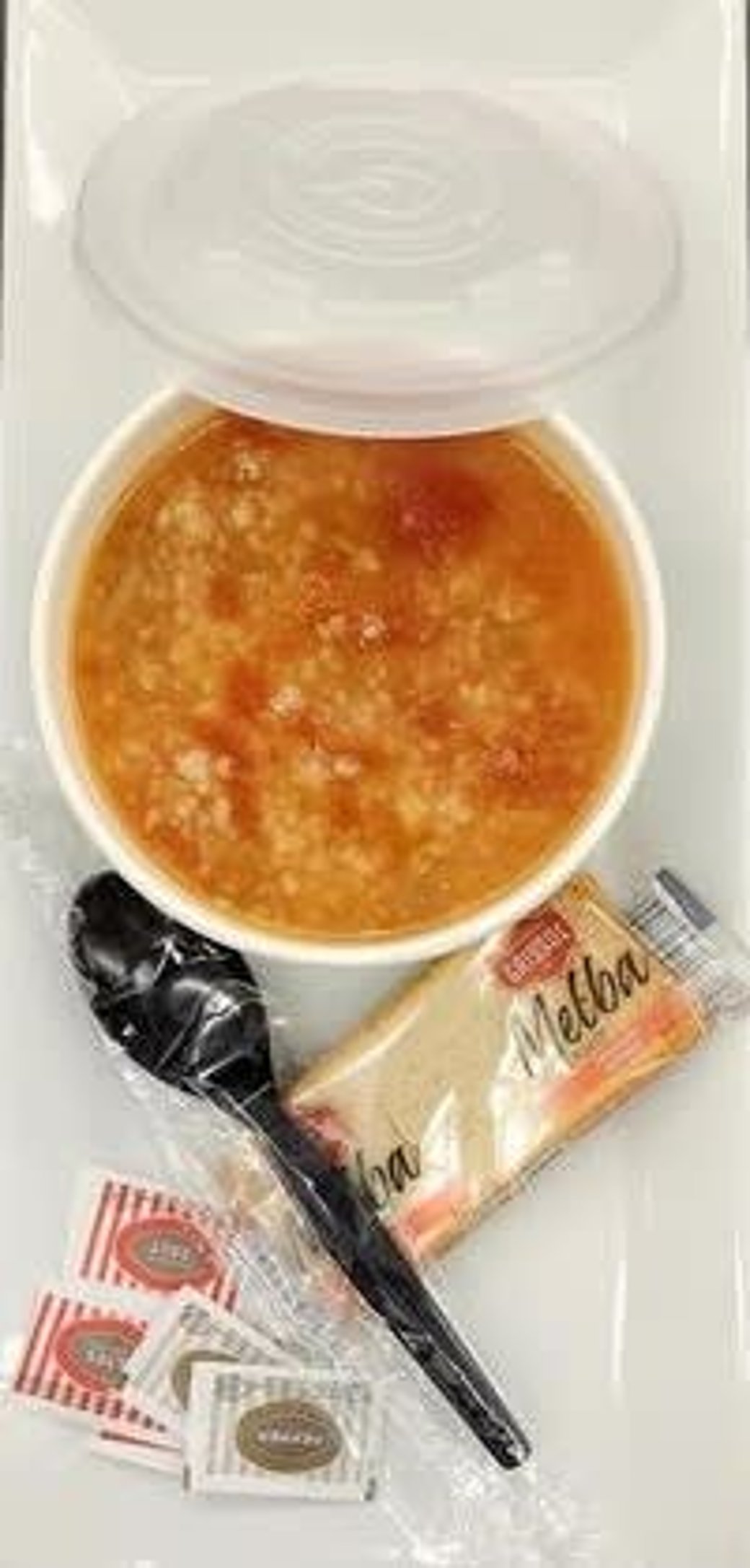 Chicken rice tomato soup  