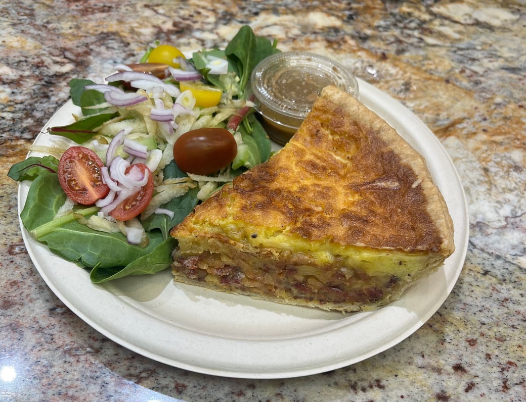 Quiche and Salad