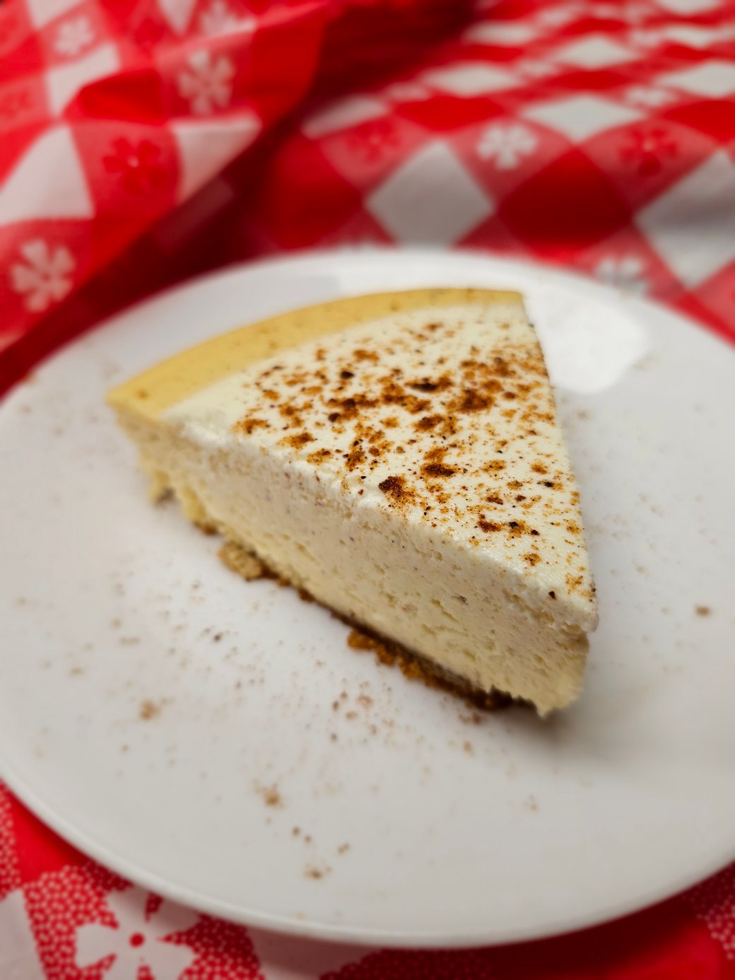 This Month's Spotlight Cheesecake: Eggnog Cheesecake