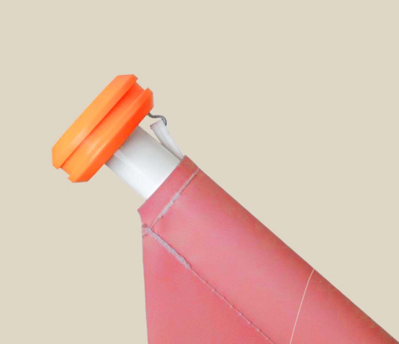 bedrukte kioskvlag met houder