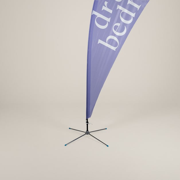 Dropflag met met kruisvoet