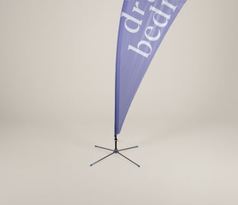 Dropflag met met kruisvoet