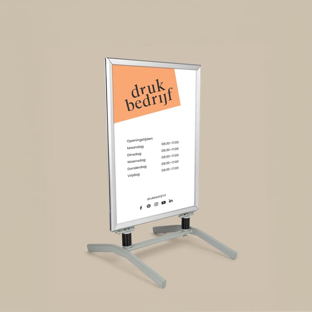 Duurzame poster voor promotie en acties