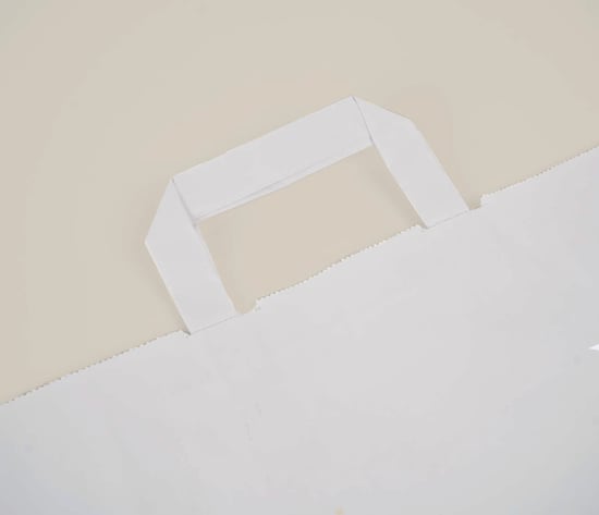 Witte papieren tas printen