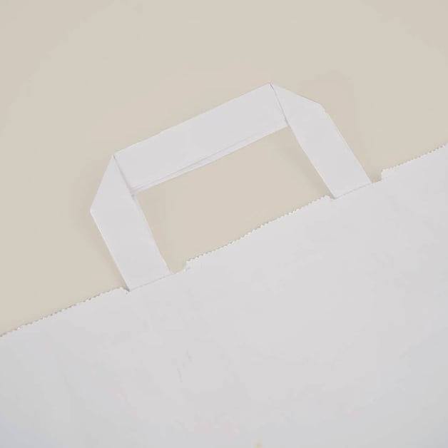 Witte papieren tas printen