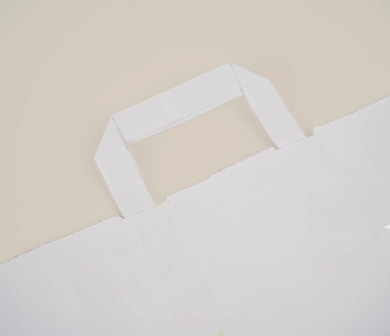 Witte papieren tas printen