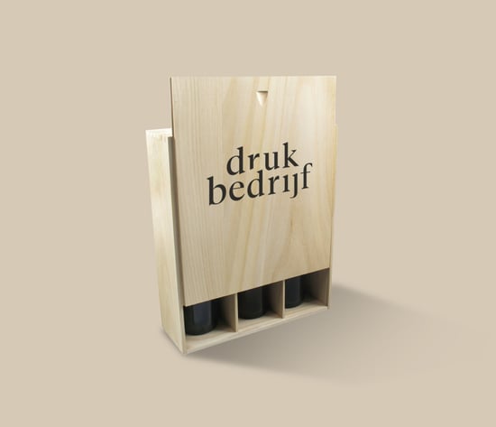 Wijnkist met eigen logo