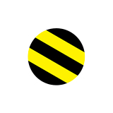 Illustratie Zwart/geel