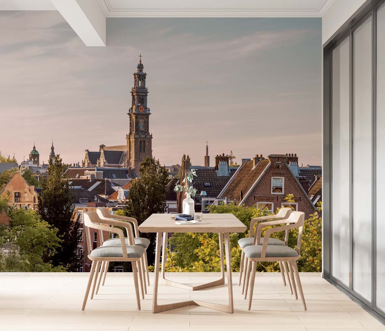 Full color fotobehang bedrukken voor interieur