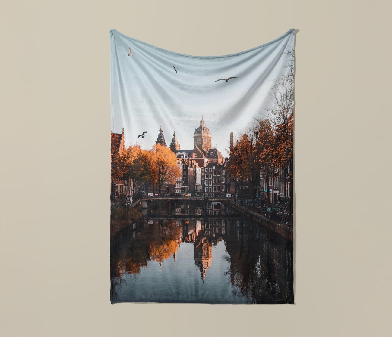 Fleecedeken full color bedrukken met logo