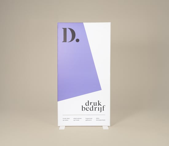Vrijstaand textielframe bedrukken met eigen logo