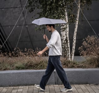 Bedrukte senz paraplu met logo