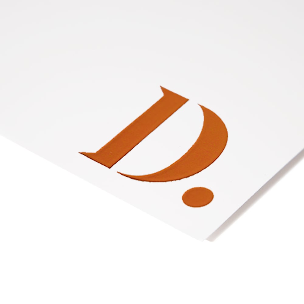Illustratie Enkelzijdig foliedruk koper