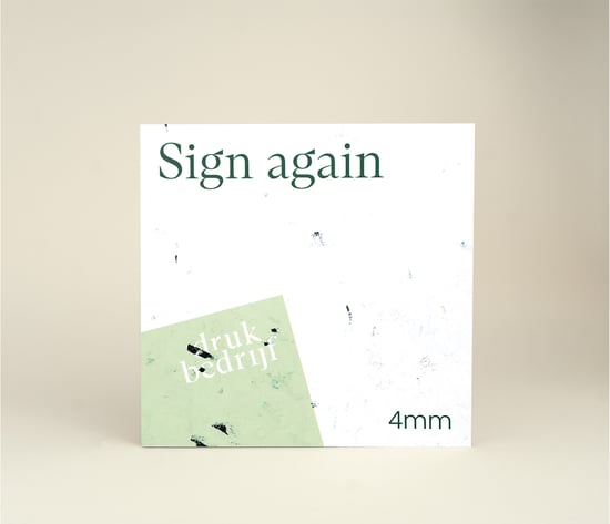 Sign again reclamebord