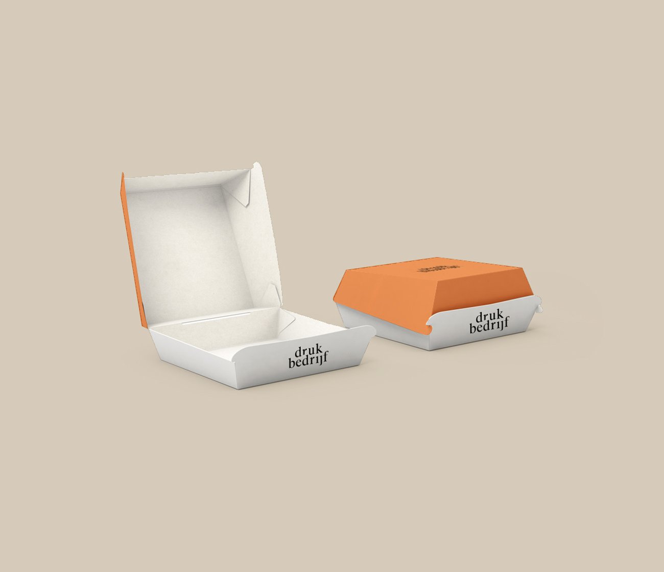 Full color hamburgerbakjes voor horeca en events