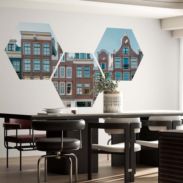 Gepersonaliseerde hexagon print voor muurdecoratie