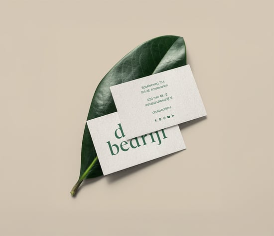 Milieuvriendelijke visitekaartjes