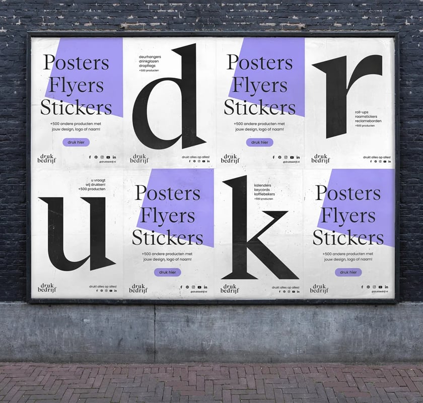 Posters flyers en stickers plakken in Amsterdam drukwerk promotioneel