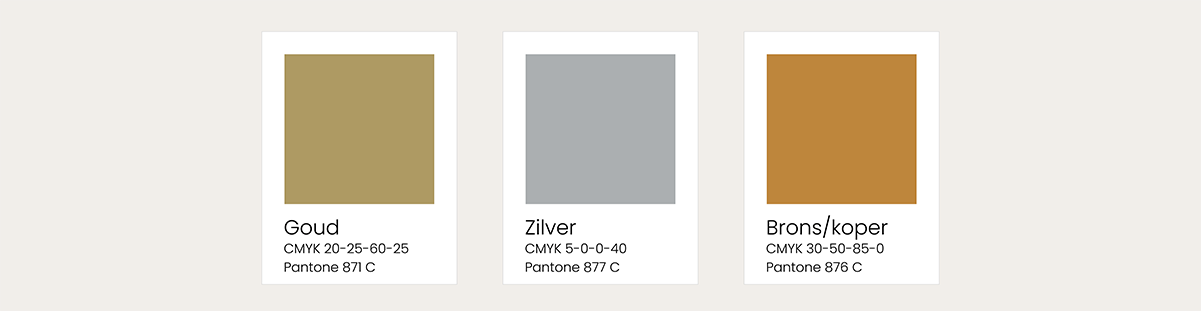 CMYK goud drukwerk kleur