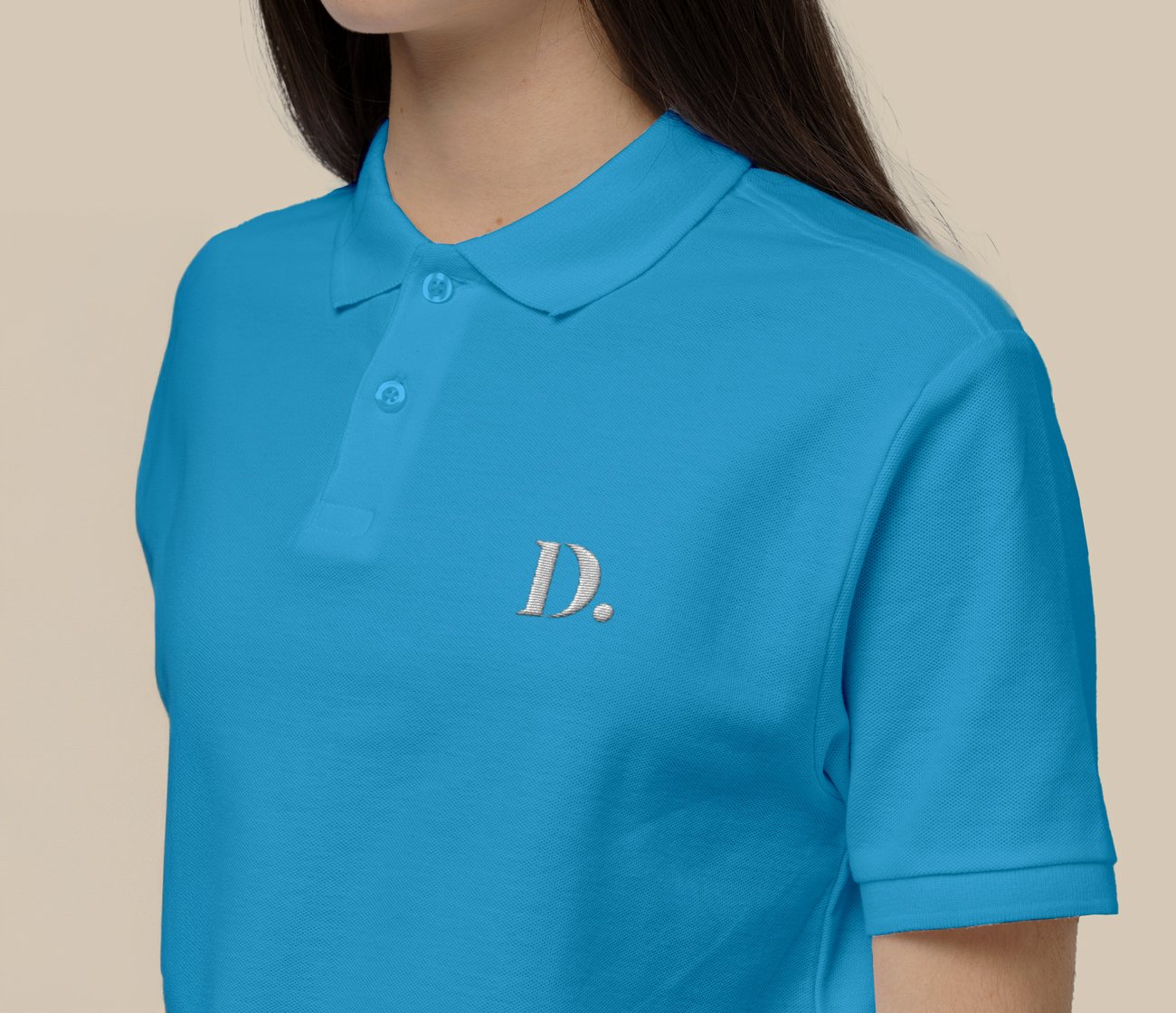 Opvallende polo met logo voor personeel