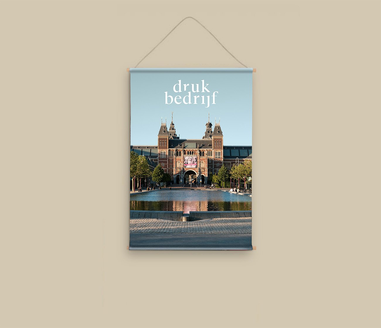 Indoor banner bedrukken met eigen logo